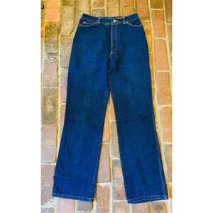 Chic‎ Women's Vtg High-Rise Straight Leg Jeans 14 Blue Denim measures like 10